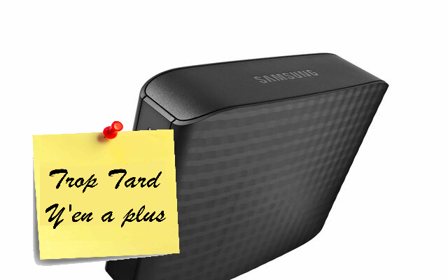 Disque dur externe 3,5'' USB 3.0 3 To SAMSUNG HX-D3 96€99 (...)