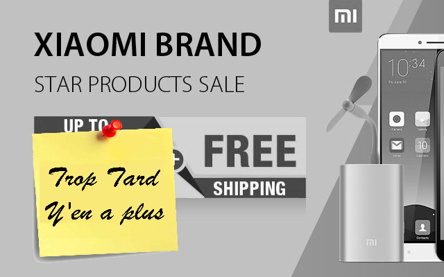 Promotion sur la gamme Xiaomi chez Tinydeal