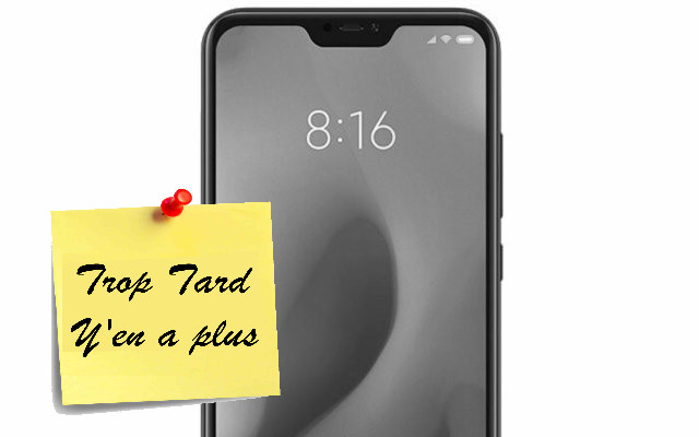 Smartphone Xiaomi MI A2 Lite, Android ONE, 4/64GO noir (...)