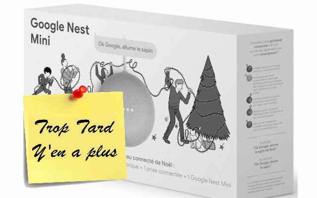 Coffret connecté de Noël Google Nest Mini, prise et (...)