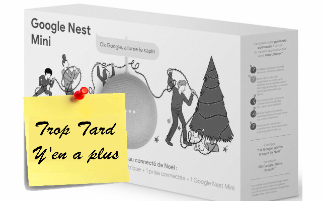 Coffret connecté de Noël Google Nest Mini, prise et (...)