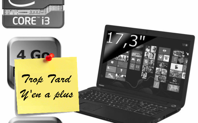 PC portable Toshiba Satellite C70-A-10F, 17 pouces (...)