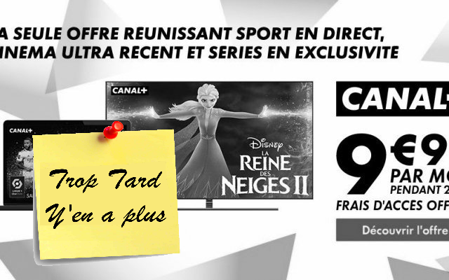 Vente Privée Canal+ avec chaines TNT et REPLAY, (...)