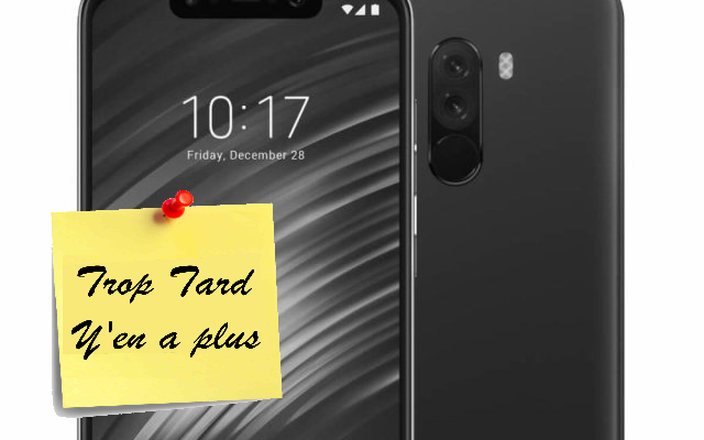 Le Smartphone Xiaomi Pocophone F1 , Snapdragon 845, (...)