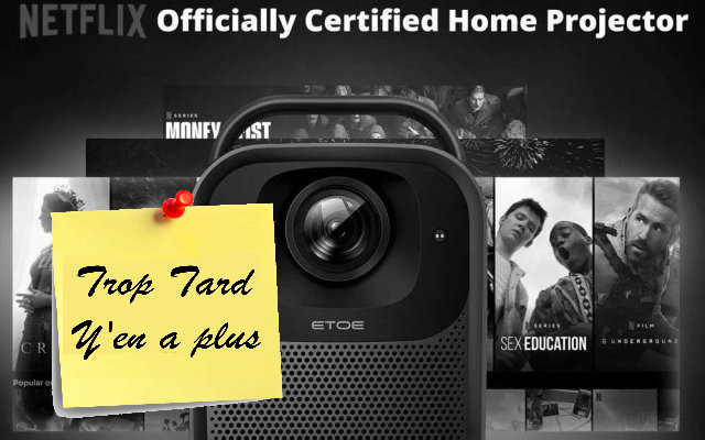 ETOE Seal Pro, Projecteur vidéo certifié GoogleTV , 1000 (…)