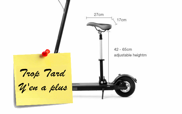 Transformez votre Trottinette Xiaomi en Scooter pour (...)