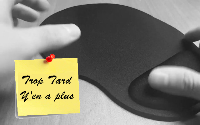 Tapis de souris avec repose poignet à 1 centime (...)