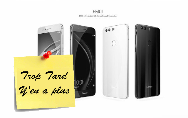 Smartphones HUAWEI Honor 8, Honor 6X et Mate 9 en (...)