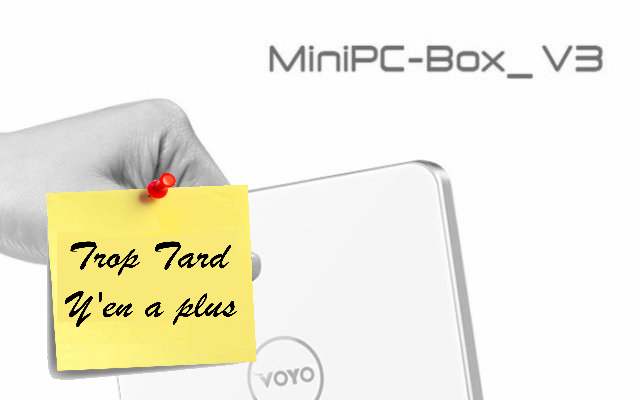 Mini PC de poche Voyo V3 128 GO et 4K sous Windows 10 à (...)