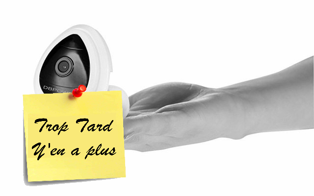 Caméra IP Wifi DBPower H.264 HP Microphone intégré 9€99 @ (...)