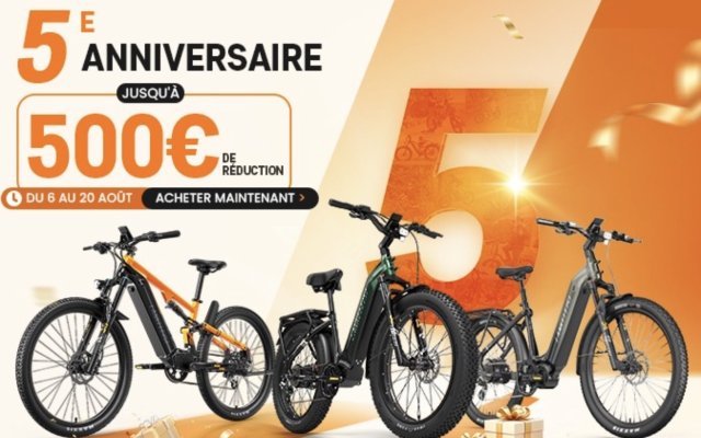 Anniversaire 5 ans Buybestgear, les Fat Bike Lankeleisi (...) à la une