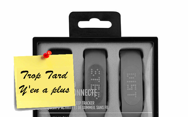 Bracelet connecté Smartband Colorblock 8€99 (et 12€98 les (...)