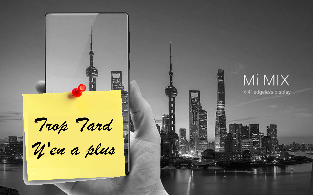 Smartphone Xiaomi Mi MIX sans bord Ultimate (6GB/256GB) (…)
