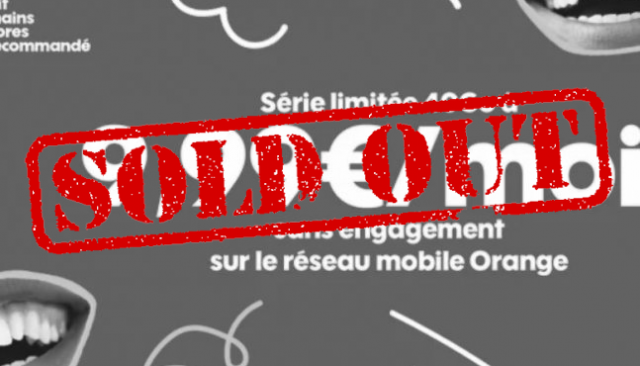 Forfait mobile SOSH 40Go Série limitée à 9,99€ par mois (...)