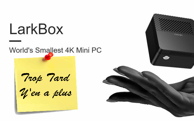 Chuwi LarkBox, un mini PC Celeron J4115 qui tient dans (...)