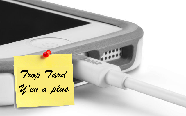 Cable iPhone Lightning certifié MFI ANKER à 3€99