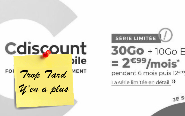 Forfait mobile DATA illimité 30 Go et 10 Go Europe (...)