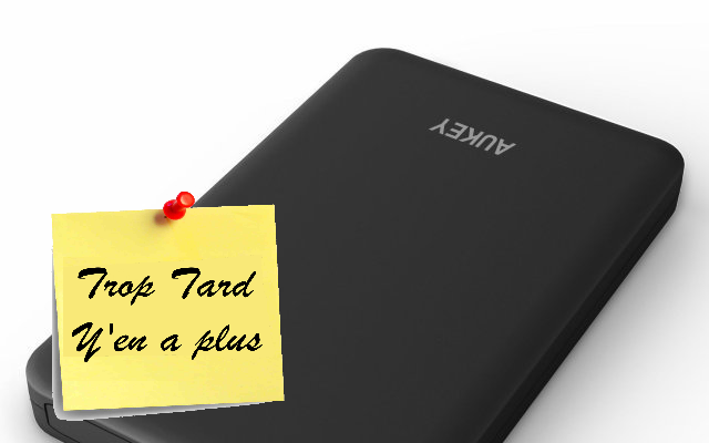 Boîtier Disque Dur Externe 2.5'' AUKEY USB 3.0 à 5€99 @ (...)