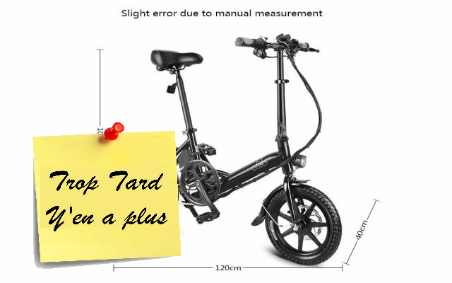 Vélo Electrique Fiido D3 Adulte et pliant pour 419€13 (...)