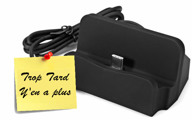 Base de charge Smartphone USB-C à 2€54