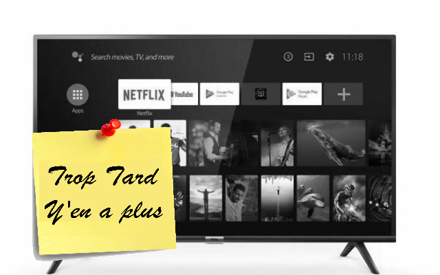 TV TCL 32ES560 LED HD avec Android TV à 192€99