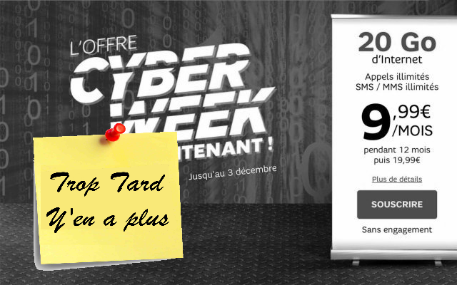 Forfait Smartphone illimité 20 Go 4G à 9,99 € par mois (...)