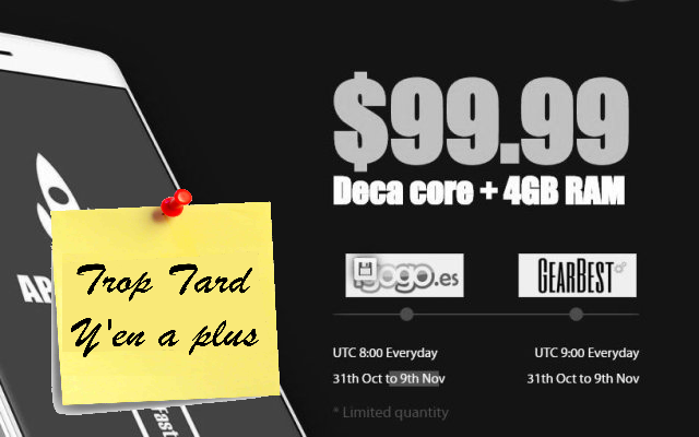 Le Smartphone décacore Vernee Apollo Lite à 90 € (...)