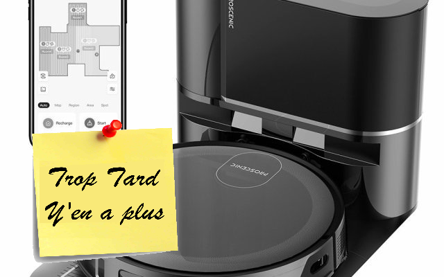 Proscenic Floobot X1, un aspirateur robot avec base (...)