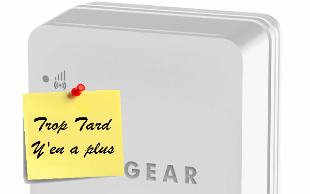 Répéteur Wifi Netgear WN1000RP 12€49 livré