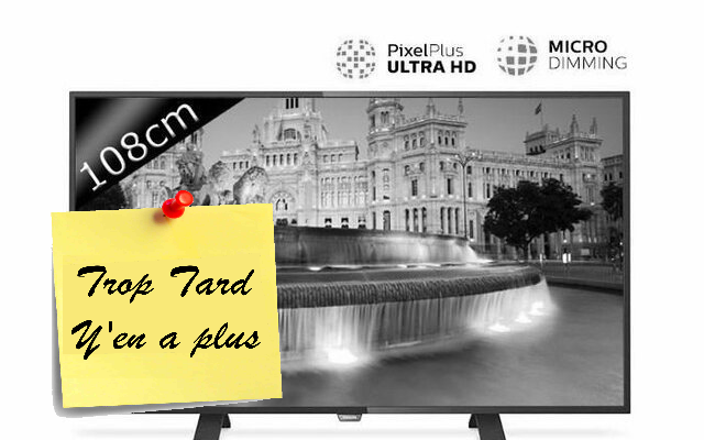 TV PHILIPS 43PUH4900 UHD 4K 429€
