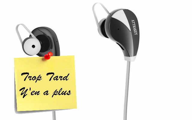 Oreillettes Bluetooth Sport Intra-Auriculaire , (...)