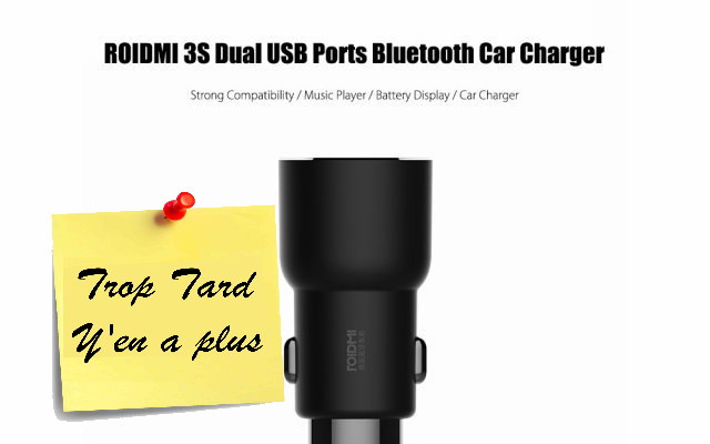 Black Friday Transmetteur Auto Xiaomi Roidmi 3S, (...)