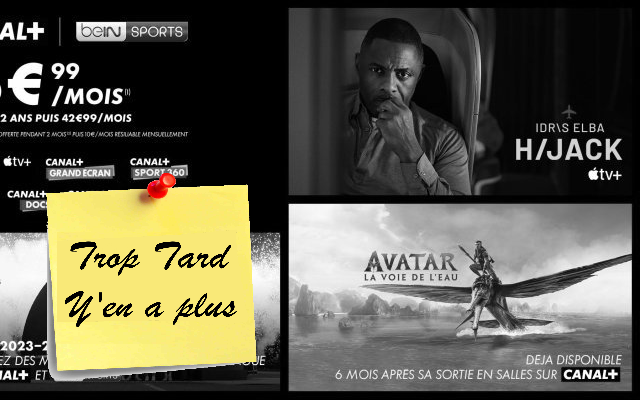 Vente privé, CANAL+ avec BEIN sport et Apple TV+ à 15,99€ (...)