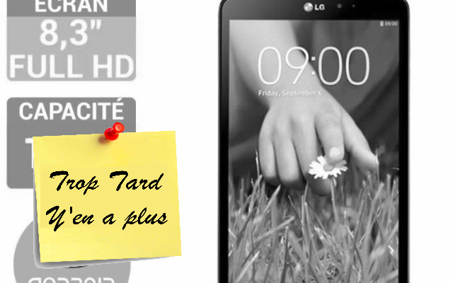 Soldes Tablette Android LG G Pad Blanche 8.3 16Go Quad (...)