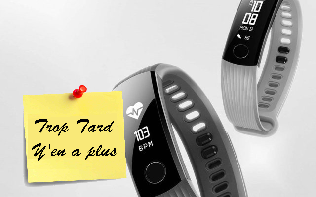 Bracelet HUAWEI Band 3 Smartband noir à 23€65