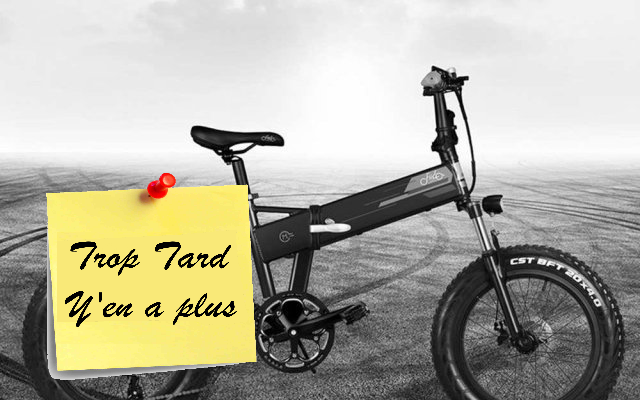 Le Fat Bike électrique pliant Fidoo M1 PRO à 1047€ Stock (...)