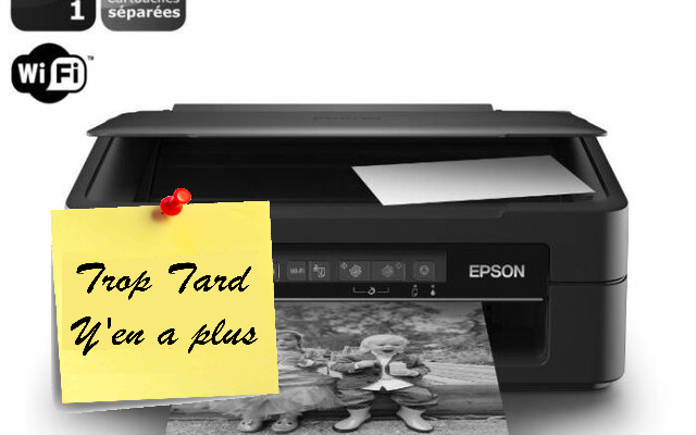 Imprimante Epson 3 en 1 WiFi XP-215 39€95