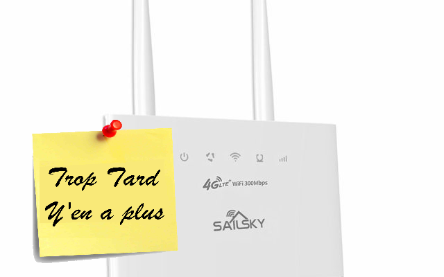 Routeur 4G Sailsky XM311 300Mbps à 39,05€