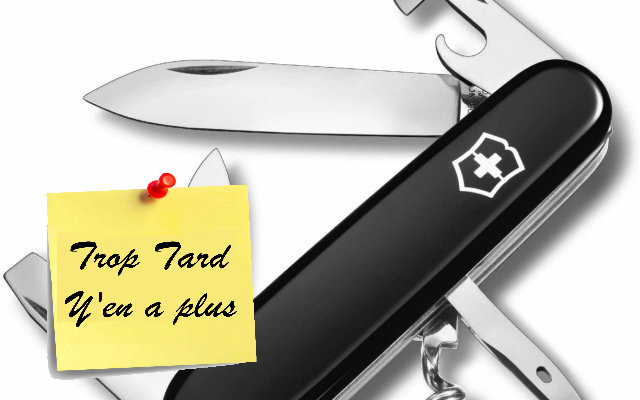 Couteau Suisse de poche Victorinox Spartiate noir à (...)