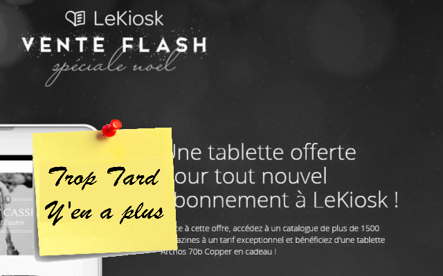 Tablette Android Archos 70B Cooper 3G gratuite, 10 (...)