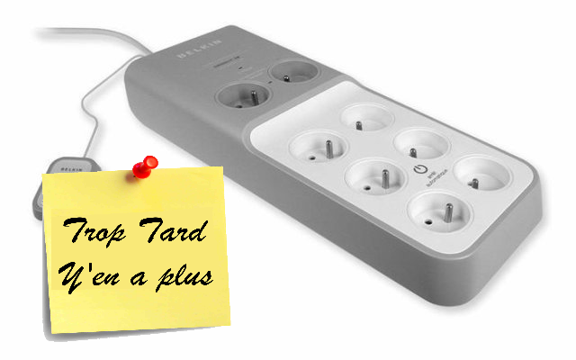 Belkin parafoudre 8 prises + télécommande filaire (...)