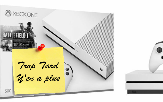 Console Microsoft Xbox One S 500go + Battlefield 1 (...)