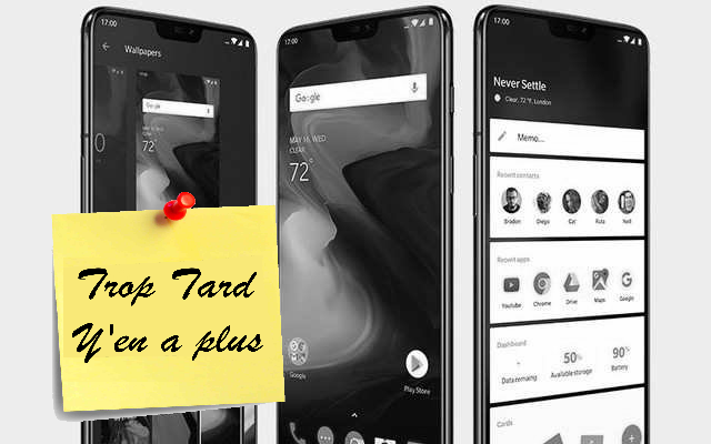 Le dernier smartphone Oneplus 6T 8/128 Go à 488€34