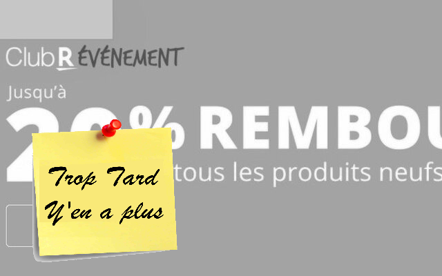 Rakuten MegaPeak, jusque 20% offerts en bon d'achat ce (...)