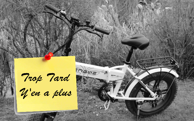 Le Fat Bike électrique pliant ENGWE EP-2 PRO version (...)