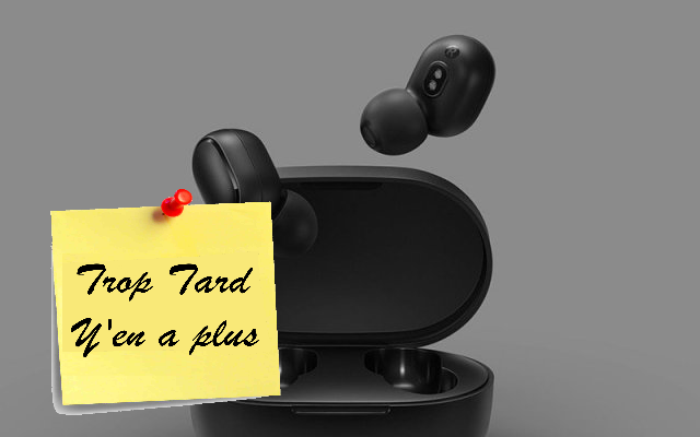 Ecouteurs Bluetooth Xiaomi Redmi Airdots à 18€