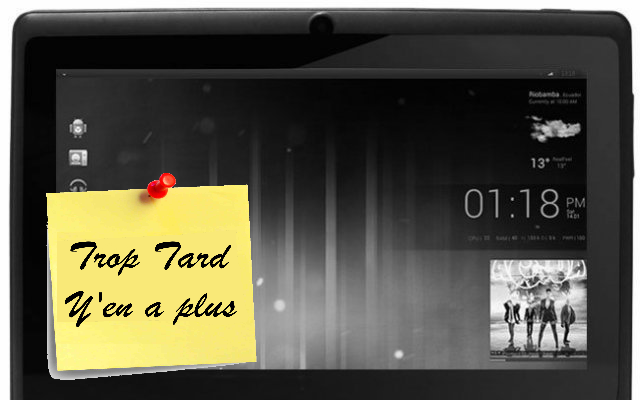 Soldes Tablette tactile Android 7 pouces 39€99