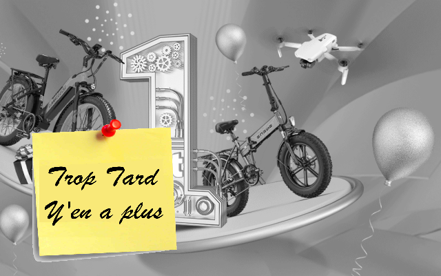 Anniversaire buybestgear, des vélos electriques et (...)