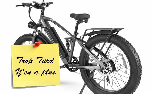Alerte prix, le Vakole C026, Fat bike 26 pouces 750 (...)
