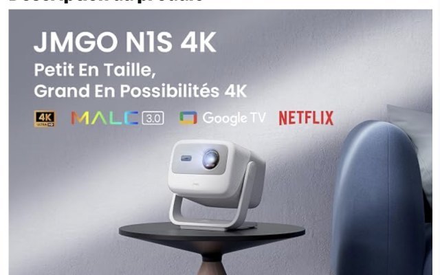 JMGO N1S 4K : le projecteur triple laser 4K à 799 € (…) à la une